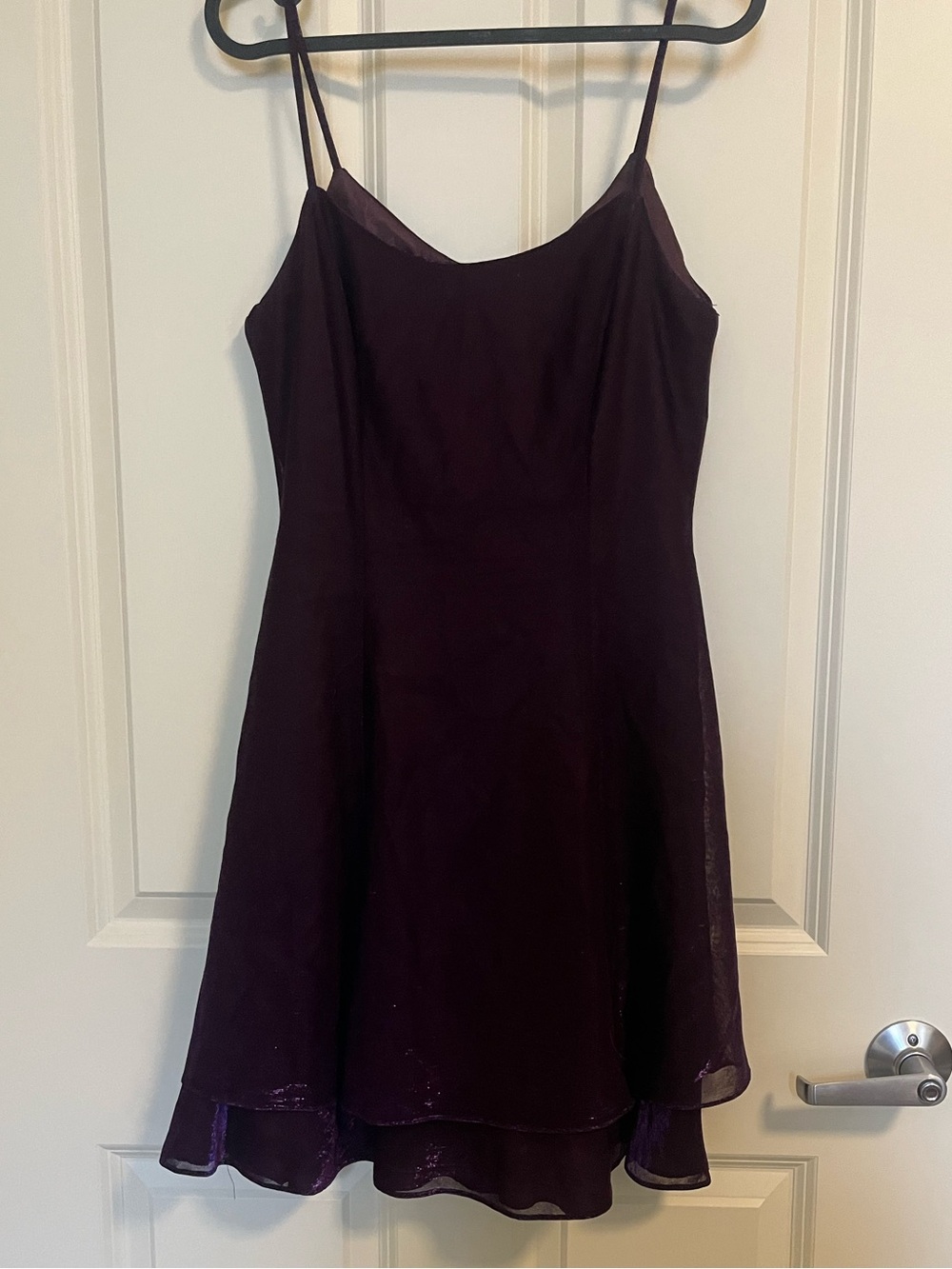 90s Purple shimmer mini dress